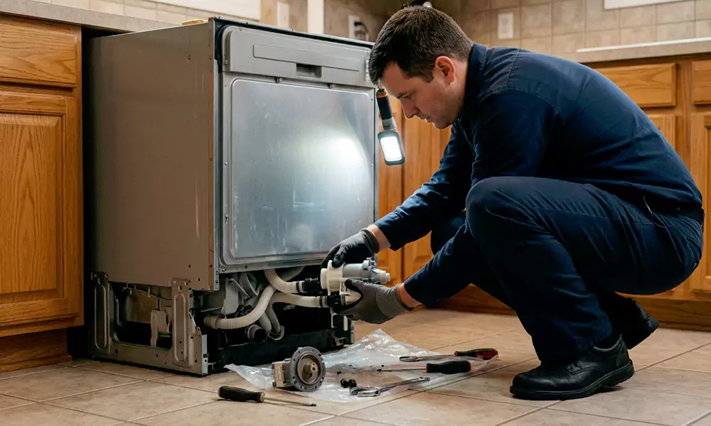 Dishwasher Pump Replacement in Vista, CA