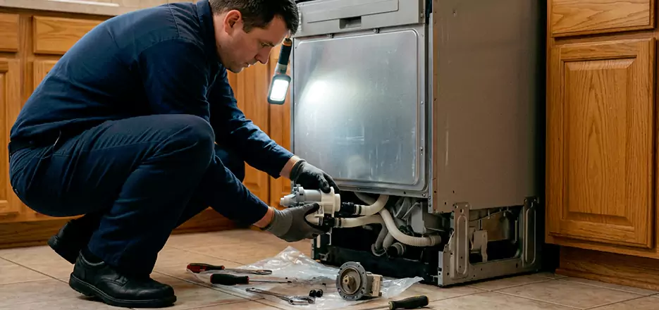 Dishwasher Drain Hose Repair in Vista