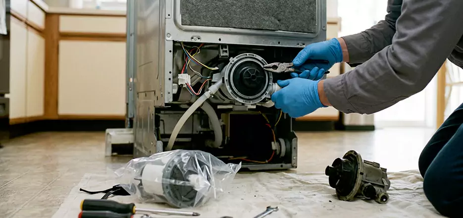 Dishwasher Motor Pump Replacement in Vista