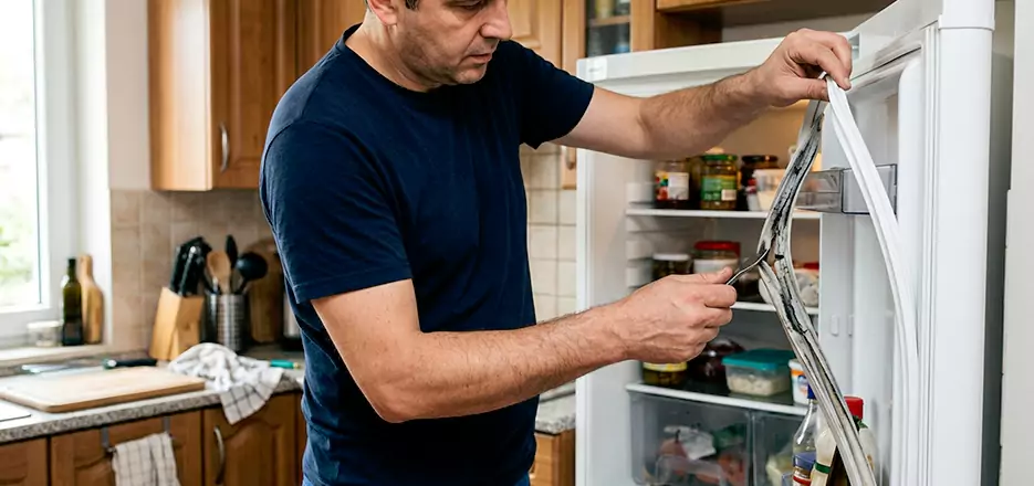 Replace Worn Refrigerator Seal in Vista